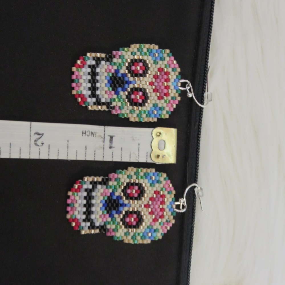 *HANDMADE* Halloween/Day of the Dead Earrings - Picture 3 of 3
